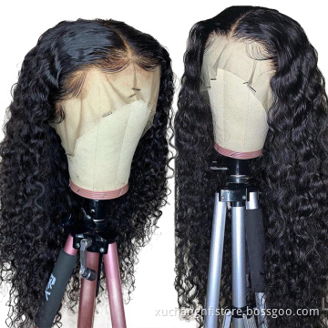 180 Density hd LaceFrontal Closure Hair 13x6 Raw Indian Cuticle Aligned Human Hair Weave Wig for Black Women